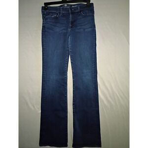 Seven For All Mankind Mid Rise Bootcut Dark Wash  Blue Jeans 30x34 Denim Y2K